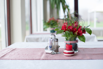 Restaurant table decoration