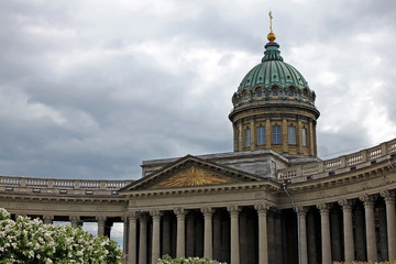Fototapeta na wymiar Kazan Cathedral in Saint Petersburg, Russia