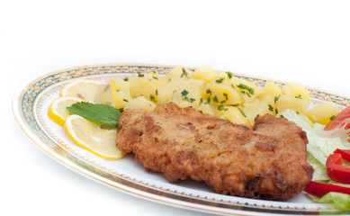 Vienna steak with vegetables