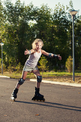 Child on roller skates