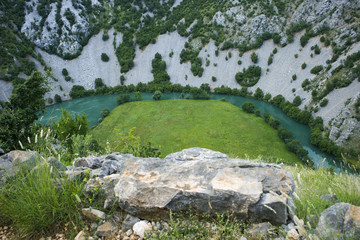 Krupa river canyon in Croatia