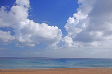 beach and clouds