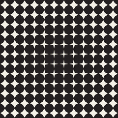Geometric Seamless Star Shapes Pattern. Halftone Gradient Effect. Stylish Vector Illustration