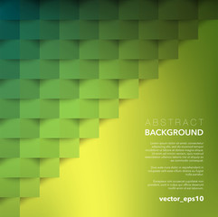 Abstract vector background. Green geometric background. Use for wallpaper, template, brochure design. Vector illustration. Eps10.