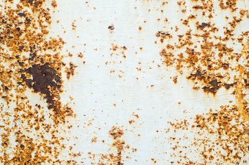 Old paint on rusty metal texture