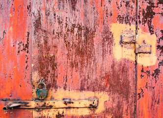 Rusty steel door