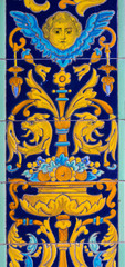 Artistic and old commercial tile, Alcalá de Guadaíra, Andalusia, Seville