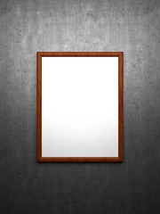 Blank painting - poster mockup