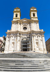 Fototapeta na wymiar St Anne's Church Cagliari, Sardinia island, Italy