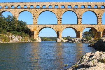 Obraz premium Le Pont du Gard en France