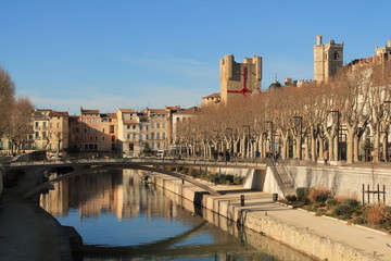 Canal de la Robine à Narbonne, France