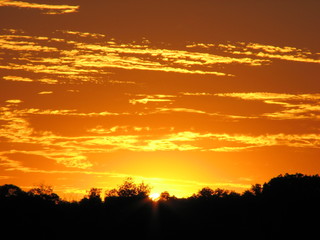 Fall sunset