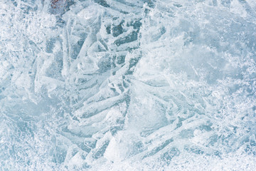 Texture of ice. A background of ice. Ice in the spring