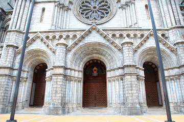 Fototapeta na wymiar Cathedral Basilica of Saint Louis front entrance
