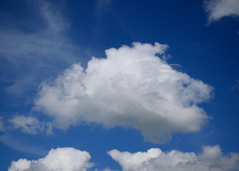 Clouds in the blue sky
