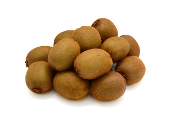 Fresh Yellow Golden Kiwi Fruit Isolated On White Background