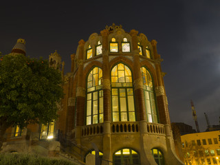 Fototapeta na wymiar Recinto modernista Hospital Sant Pau de Barcelona, Patrimonio de la Humanidad 1997