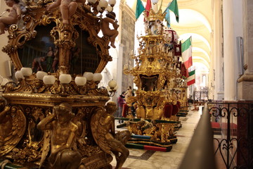 Candelore, duomo Catania, sant'Agata.