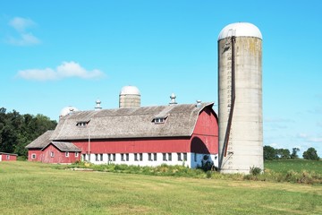 Big Barn and Silos