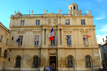 Fototapeta na wymiar City hall, Arles, France