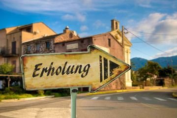 Fototapeta premium Schild 198 - Erholung