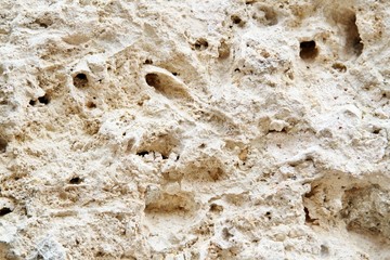 Rough texture of cement with holes