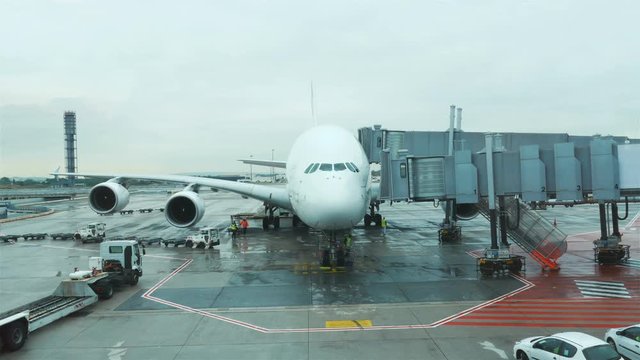  High quality video of airport apron in 4K