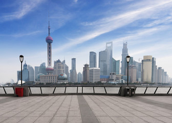 Fototapeta premium Beautiful Shanghai Pudong skyline