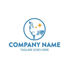 Chicken Unique Simple Logo Template