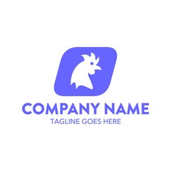 Chicken Unique Simple Logo Template