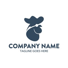 Chicken Unique Simple Logo Template