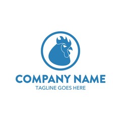 Chicken Unique Simple Logo Template