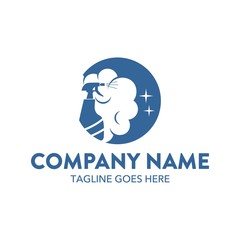 Cleaning And Maintenance Unique Logo Template