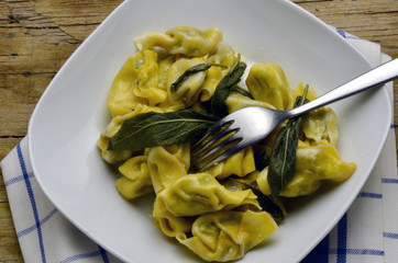 Tortelli butter and sauge