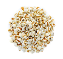 Millet on white background
