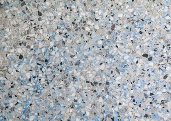 Stone wall texture, Terrazzo Marble surface floor pattern and blue color for background