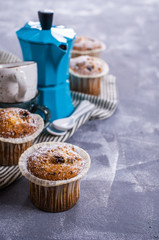 Muffin with raisins