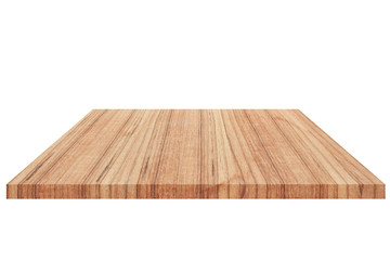 wood  Shelf  Isolated on white background and Clipping path