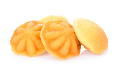 Ancient egg cakes, Thai dessert isolated on white background.