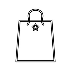 Shopping bag gift icon vector illustration graphic design