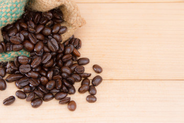 coffee beans in the bag