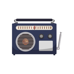 Antique radio stereo icon vector illustration graphic design