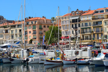 Fototapeta na wymiar Port, Cannes, France