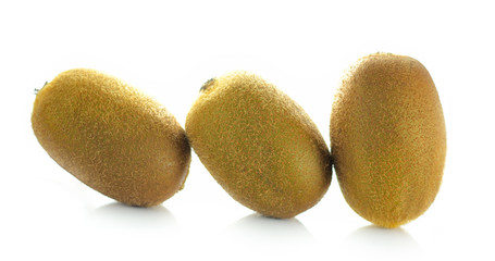 Kiwifruit on white background