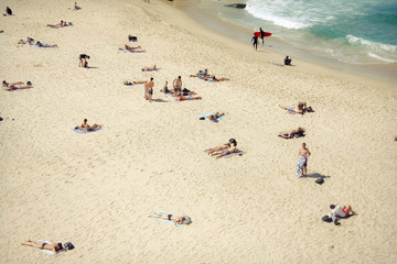 Sunbathers - Tamarama beach, Sydney, Australia