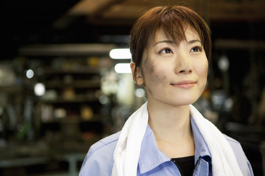 Young Female Factory Worker