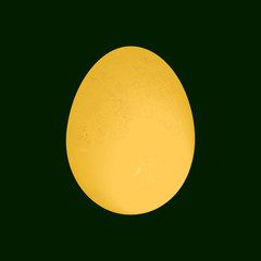 золотое яйцо на темном фоне, векторная иллюстрация