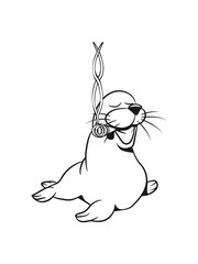 Seehund funny cool joint kiffen