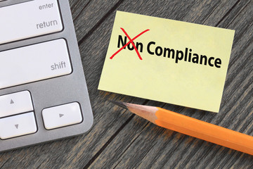 change of noncompliance to compliance
