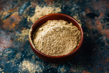 Grounded ginger root